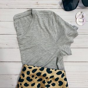 Gray Short Sleeve Bodysuit